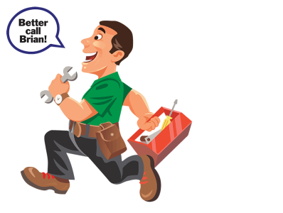 animated man in a green shirt with a speech bubble saying "Better Call Brian"